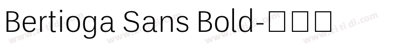 Bertioga Sans Bold字体转换
